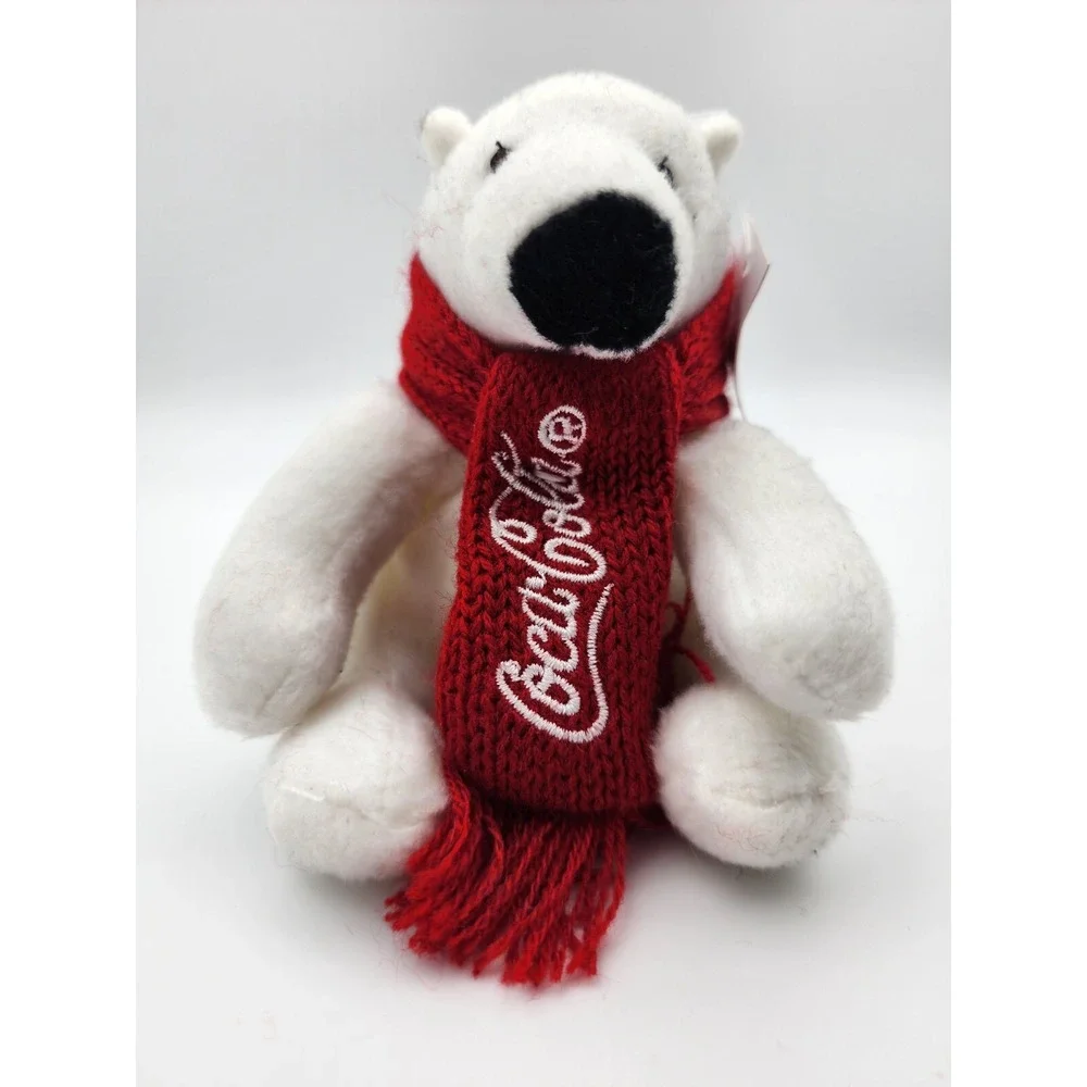 Coca-Cola White Polar‎ Bear Red Scarf 4